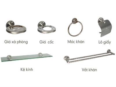 Phụ kiện 601 inox 6 món 01 (vít nổi)