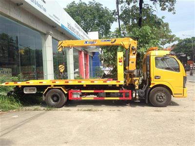 Xe cứu hộ giao thông sàn trượt 3 chức năng gắn cẩu 3,2 tấn-2