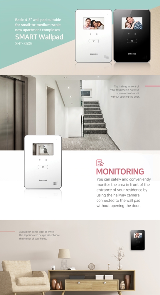 màn hình màu chuông cửa SAMSUNG SHT-3605PM/EN 1