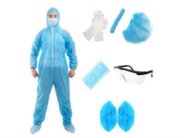 Bộ đồ quần áo bảo hộ y tế phòng chống dịch 7 món vải không dệt kháng khuẩn