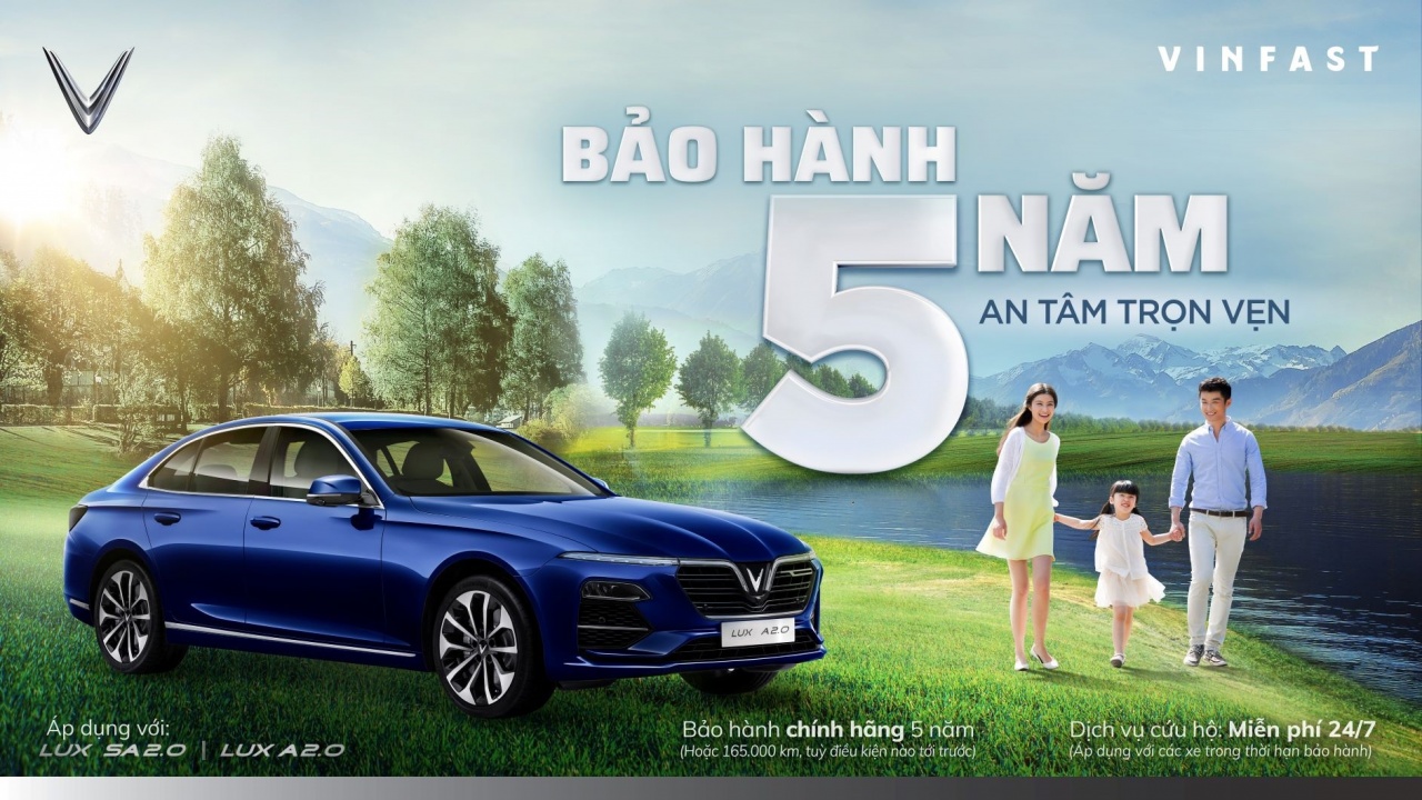 “Trước bạ 0 đồng – Bảo hành 5 năm” cho dòng xe Lux