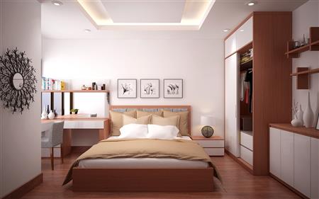 mẫu thiết kế nội thất phòng ngủ nhỏ, đẹp, hiện đại