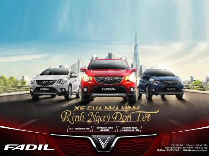 VinFast công bố chương trình siêu ưu đãi tài chính dành cho khách hàng mua xe VinFast Fadil