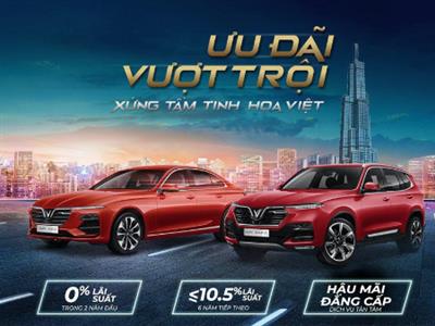Vinfast miễn lãi vay 2 năm đầu cho khách hàng mua xe LUX