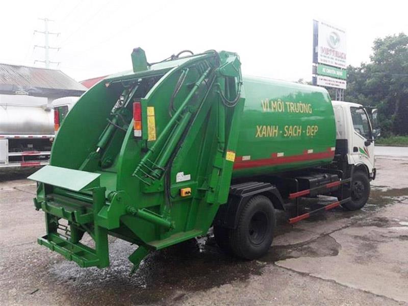 Xe chở rác 12 khối Faw có chức năng cuốn ép