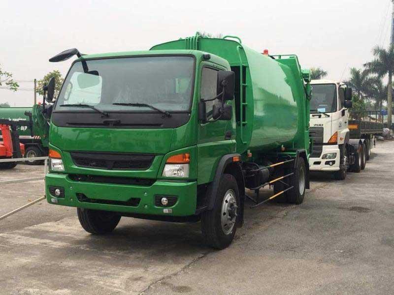 Xe cuốn ép rác 9 khối Fuso 9m3