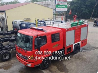 Xe cứu hỏa Hino FC 4 khối cabin kép 3600L nước 400L bọt