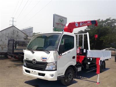 Xe Hino XZU gắn cẩu 3 tấn 4 khúc Unic URV344