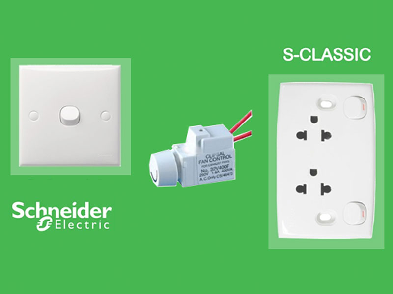 Công tắc ổ cắm S-Classic Schneider 3