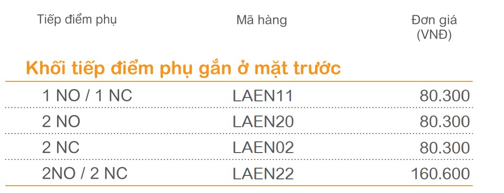 Tiếp điểm phụ Schneider 