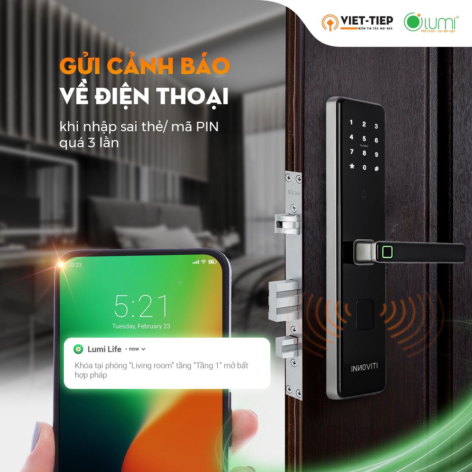 Khóa cửa thông minh INNOVITI-S