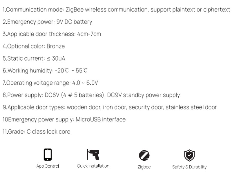 T802-1 Smart door lock 1