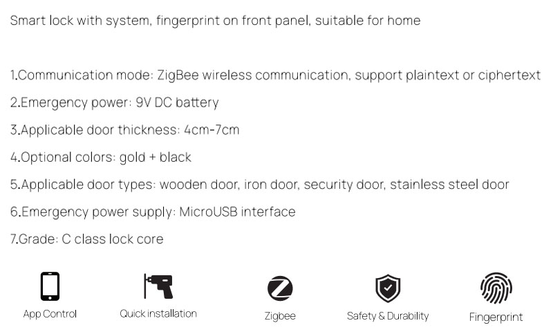 T908-1 Smart door lock 1