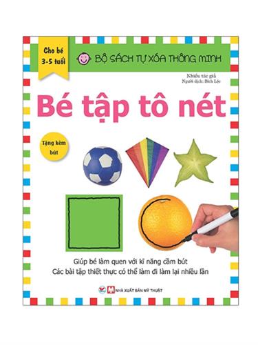 Tự xóa thông minh - Bé tập tô nét (3-5 Tuổi)