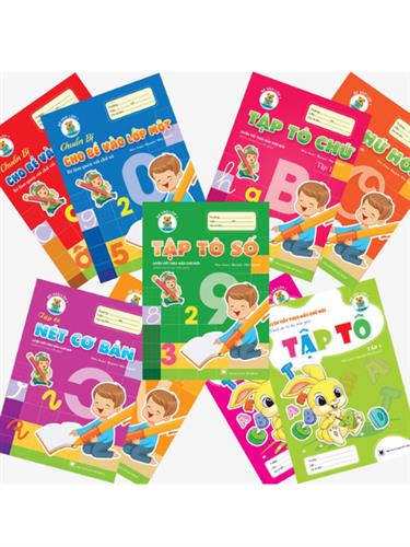 Combo 9 cuốn Tập tô - Tập viết chữ - Làm quen chữ cái/chữ số (Chuẩn bị vào lớp 1)