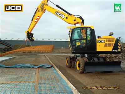 Các dòng máy xúc đào bánh lốp JCB