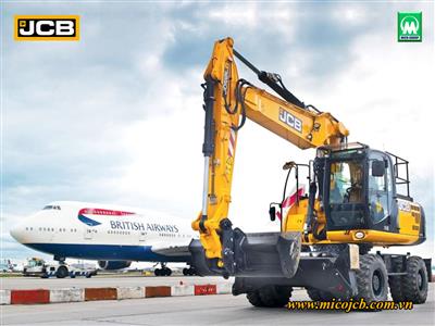 Các dòng máy xúc đào bánh lốp JCB