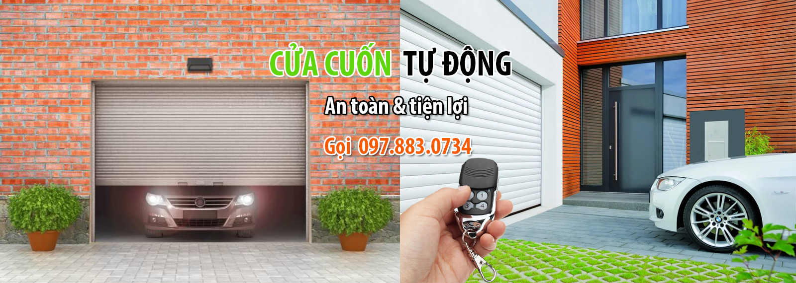 Cửa cuốn tự động Gara ô tô